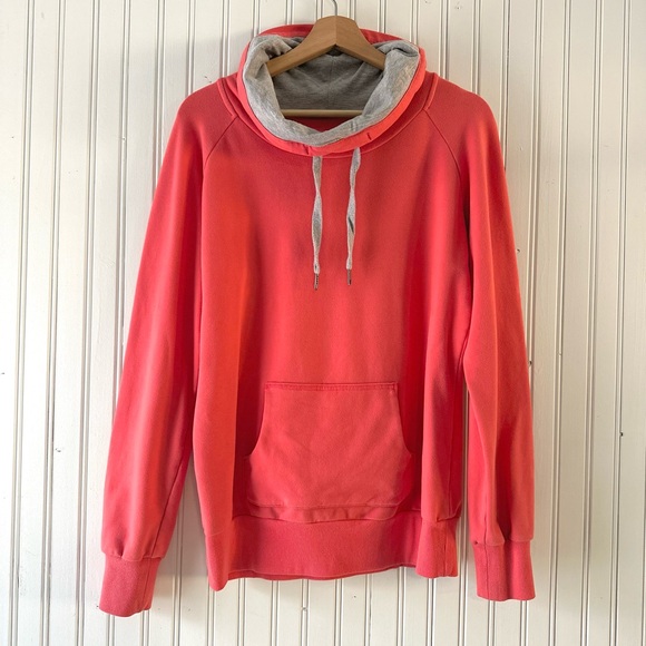 Warehouse one. Coral Turtleneck Sweatshirt - Picture 1 of 5